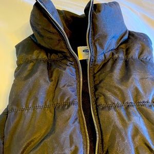 Old Navy size M, Black puffer vest, Women’s, .  Like New